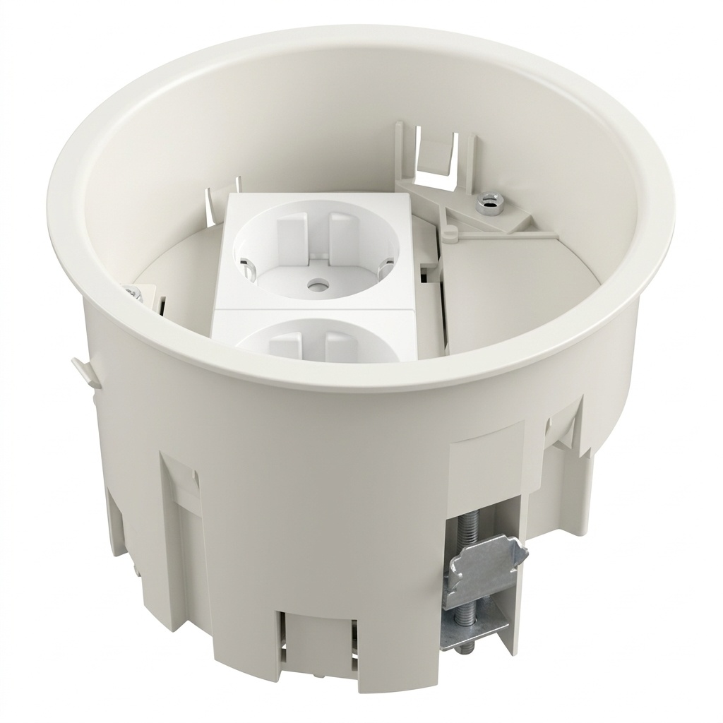 Barqan Round Floor Socket 2V