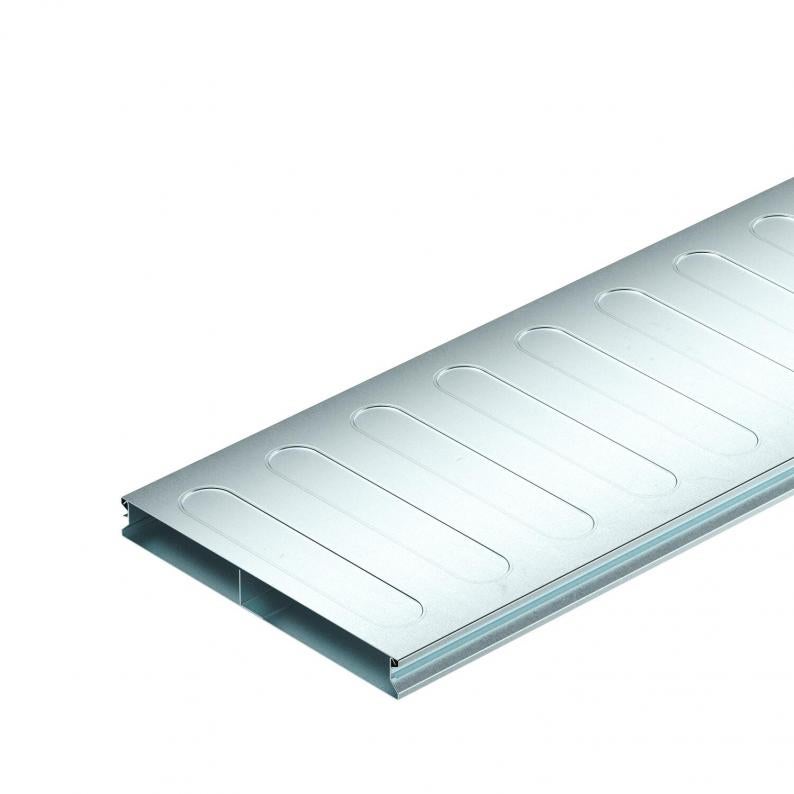 Underfloor duct, 2 pieces, 2-compartment, duct height 28 mm